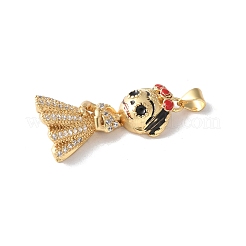 Ottone micro spianare pendenti zirconi&nbsp;KK-A252-25G