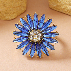 Legierung mit Glasfingerringen für Damen&nbsp;OX7798-1