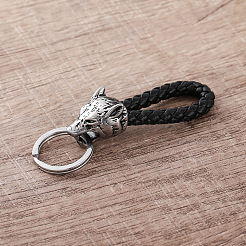 Wolf Viking Schlüsselanhänger aus Edelstahl 304&nbsp;IU7238