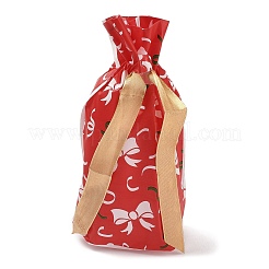 Pochettes d'emballage en plastique de cerf de Noël sacs à cordon&nbsp;ABAG-Q053-03D