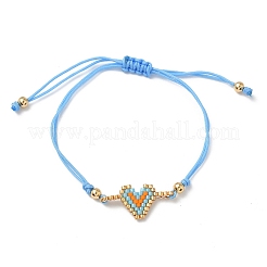 Glasperlen-Herzgliederarmbänder&nbsp;BJEW-MZ00217-03