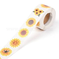 Papieraufkleber zum Thema Sonnenblumen&nbsp;X-DIY-L051-001