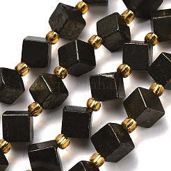 Stränge aus natürlichen Goldpyritperlen&nbsp;G-F833-M01-01