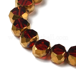 Chapelets de perles en verre électroplaqué&nbsp;X-EGLA-P061-01B-05