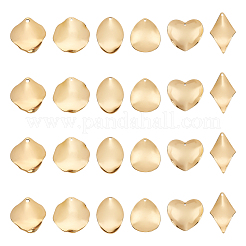 24 pendentif en acier inoxydable 304 de 6 styles&nbsp;STAS-UN0040-44