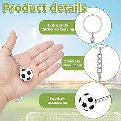 30 porte-clés en silicone sur le thème du sport&nbsp;KEYC-GA0001-59