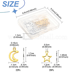 50 pz charms in lega stile tibetano&nbsp;TIBEP-FS0001-30