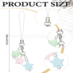 1pc résine avec alliage et cordon en nylon accessoires de décoration mobile&nbsp;HJEW-LP0002-12C