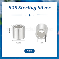 90 pièce de 925 perles d'espacement en argent sterling&nbsp;FIND-PH0059-78B