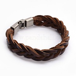 Stilvollen Lederband Armbänder geflochtene&nbsp;BJEW-F173-08