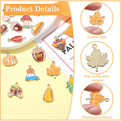 15 pendentif en alliage émaillé pour Thanksgiving&nbsp;FIND-YW0005-79