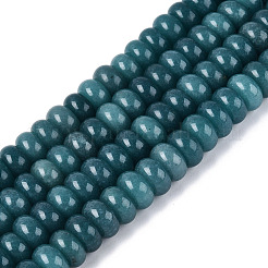 Chapelets de perles de jade blanche naturelle&nbsp;G-Q613-01F-09
