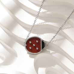 Braccialetti con ciondolo a catena in acciaio inossidabile 304 per donna&nbsp;BJEW-U024-02P