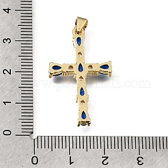 Pendentifs en laiton pavé de zirconiums cubiques de Pâques&nbsp;CU-E002-01A-G