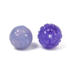 Perles sculptées en jade naturel teint du Myanmar et en jade birman&nbsp;GG-CBAC08B-04B-02