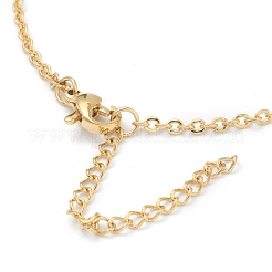 Collana con pendente in ottone con zirconia cubica&nbsp;NJEW-F281-07
