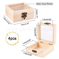 Scatola di legno&nbsp;CON-WH0080-17A