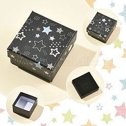 12 boîte cadeau à bijoux en carton imprimé d'étoiles&nbsp;CON-FS0001-25
