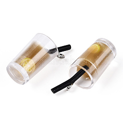 Pendentifs en plastique imitation boisson&nbsp;CRES-S359-13F