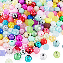 160 Stück 8 Stile gemischte Acrylperlen&nbsp;FACR-TA0001-13