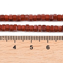 Natürliche rote Jaspis Perlen Stränge&nbsp;G-G345-C19-2x4mm