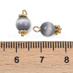 Runde Katzenaugen-Anhänger&nbsp;KK-B157-35G