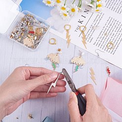 Kit per la creazione di orecchini pendenti con bullone di illuminazione fai da te&nbsp;DIY-SZ0009-46