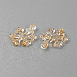 Pendenti in resina trasparente con foglia oro&nbsp;FIND-WH20018-03A