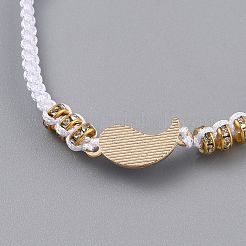Verstellbare Nylonschnur geflochtenen Perlen Armbänder&nbsp;EJEW-H118-02G