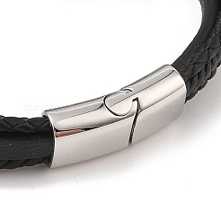 Bracciali multifilo in microfibra intrecciata&nbsp;BJEW-B096-08D