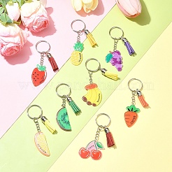 Kit fai da te per realizzare portachiavi in acrilico con frutta&nbsp;DIY-FS0006-80
