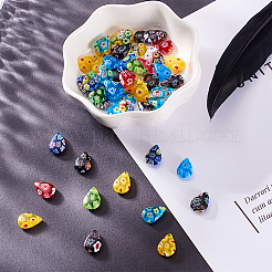 50 Stück handgefertigte Millefiori-Glasanhänger&nbsp;LK-CJ0001-07