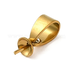 Colgantes con pasador y perla en forma de copa de acero inoxidable 304&nbsp;STAS-D013-03B-G