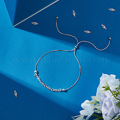 20 Stück 925 Sterling Silber Pavé-Anhänger mit klaren Zirkonia&nbsp;FIND-PH0028-74
