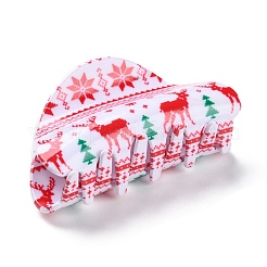 Pinces à cheveux griffes en PVC sur le thème de Noël&nbsp;PHAR-C001-01C