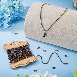 DIY-Kits zur Herstellung von Kugelketten-Halsketten&nbsp;DIY-TADJ0001-03