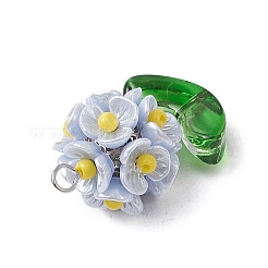 Blumenanhänger aus Glasperlen&nbsp;X1-PALLOY-MZ00521-03