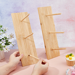 Présentoir à beignets en bois&nbsp;DJEW-WH0063-54