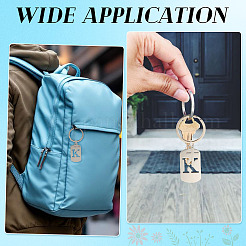 1 porte-clés en acier inoxydable&nbsp;KEYC-TADJ0001-08K