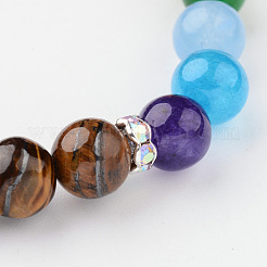 Agata naturali si estendono bracciali&nbsp;BJEW-E285-C01