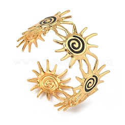 Brazaletes de acero inoxidable 304 con esmalte para mujer&nbsp;SA-B005-02G