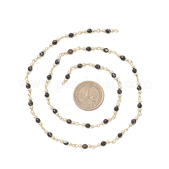 Catene a maglie rotonde con perline di agata naturale&nbsp;AJEW-JB01533-02
