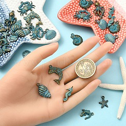 30 pz 10 stili pendenti in lega di stile tibetano&nbsp;FIND-YW0007-08