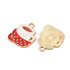 Noël pendentifs émail en alliage&nbsp;ENAM-K080-01G-G