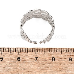 Offene Manschettenringe aus Edelstahl 304&nbsp;RJEW-P191-01P