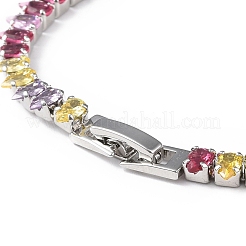 Bracelet de tennis en zircone cubique&nbsp;BJEW-L652-24P-01