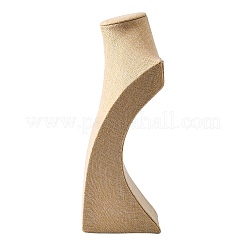 Holz mit Kunst leinwand Halskette Displays bedeckt&nbsp;NDIS-K001-B16