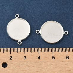Flache runde Messingstecker Cabochon Einstellungen&nbsp;KK-K414-13B-S