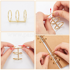 3-Ring-Scharnierringe aus Eisen für Loseblatt-Buchbinder&nbsp;AJEW-CP0009-48B