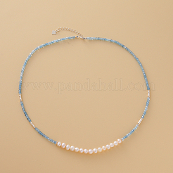 Halskette aus natürlicher Süßwasserperle&nbsp;QC9157